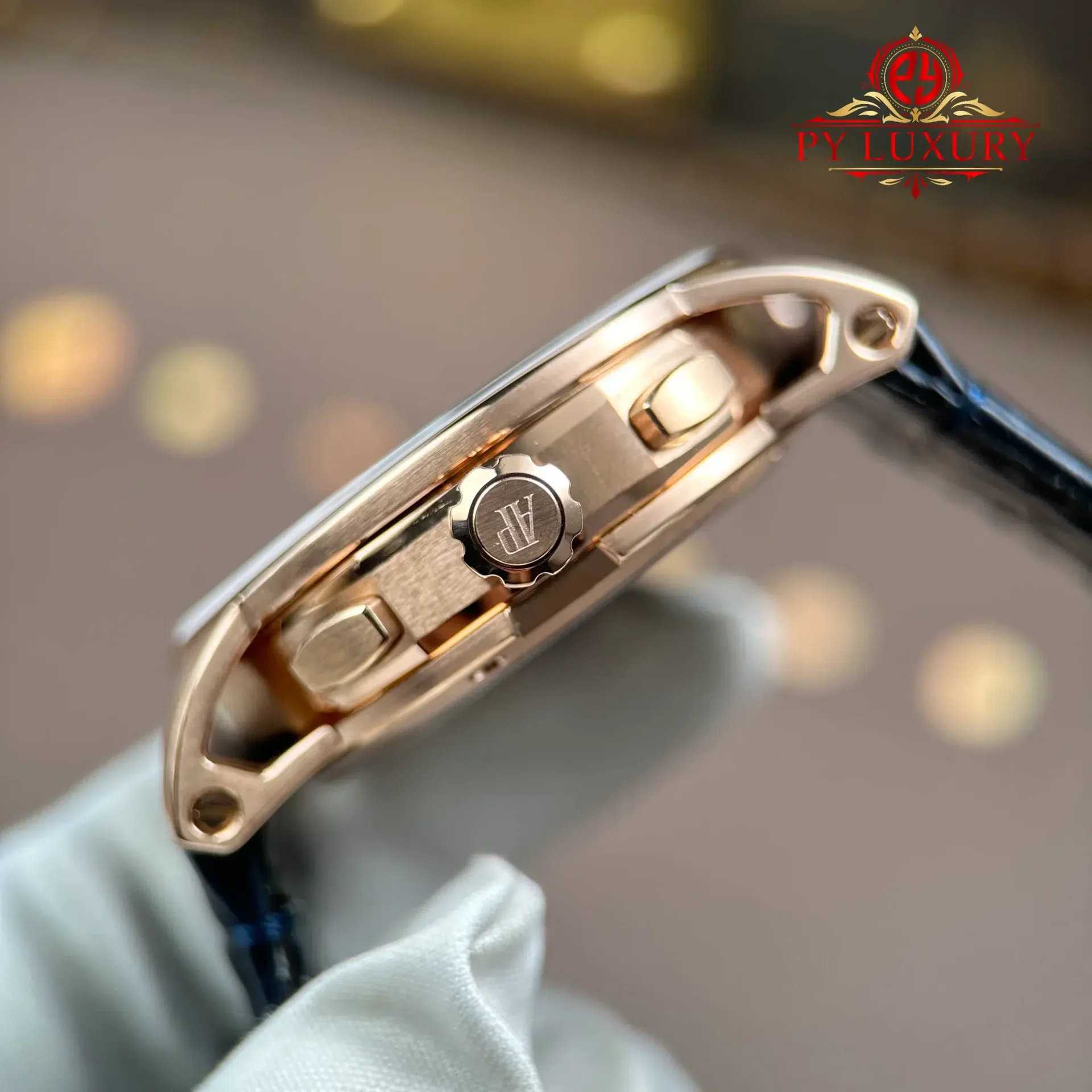 Audemars Piguet Code 11.59 Chronograph 26393OR Rose Gold Blue Dial Leather Strap 1:1 Best Replica APSF 41mm - 图片 8
