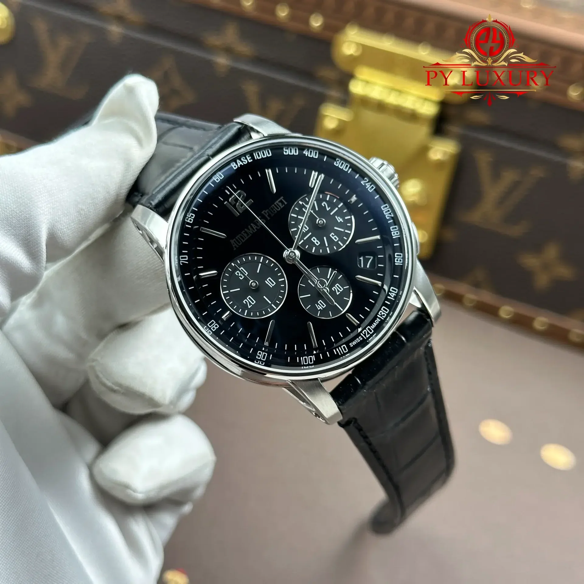Audemars Piguet Code 11.59 Chronograph 26393BC White Gold Black Dial Leather Strap 1:1 Best Replica APSF 41mm - 图片 2