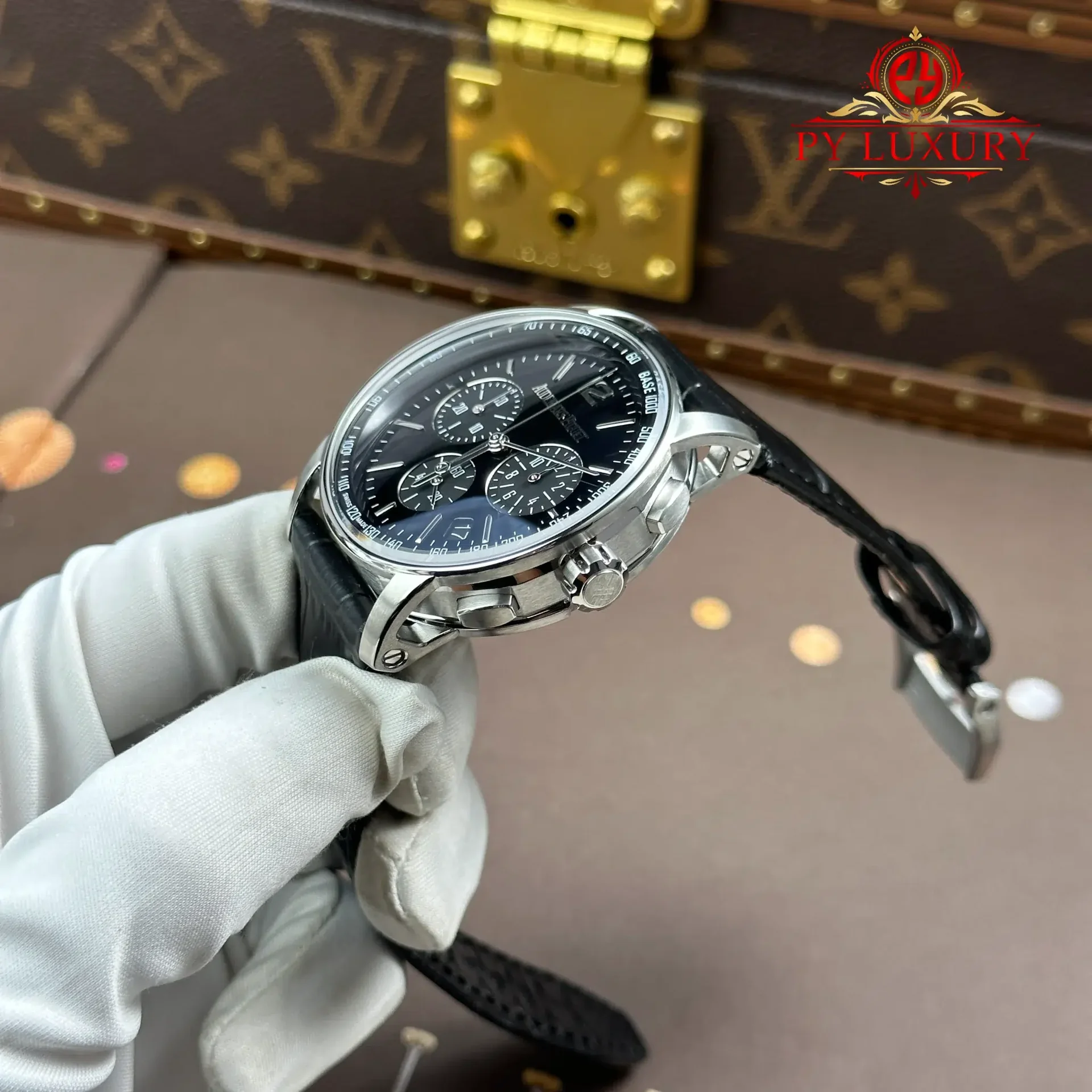 Audemars Piguet Code 11.59 Chronograph 26393BC White Gold Black Dial Leather Strap 1:1 Best Replica APSF 41mm - 图片 3