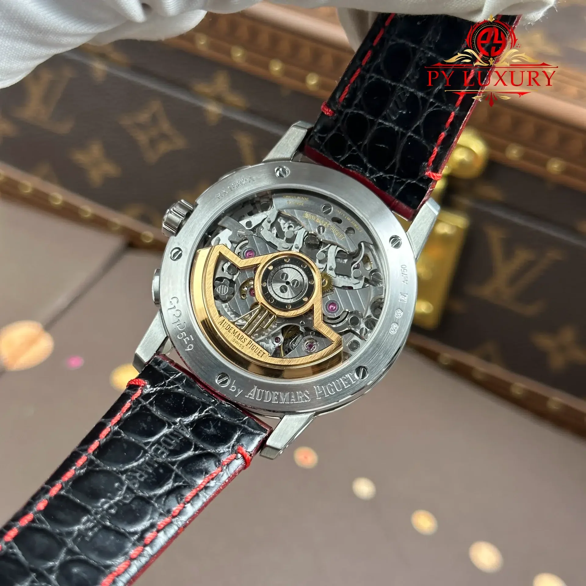 Audemars Piguet Code 11.59 Chronograph 26393BC Smoked Burgundy Dial Leather Strap 1:1 Best Replica APSF 41mm - 图片 10