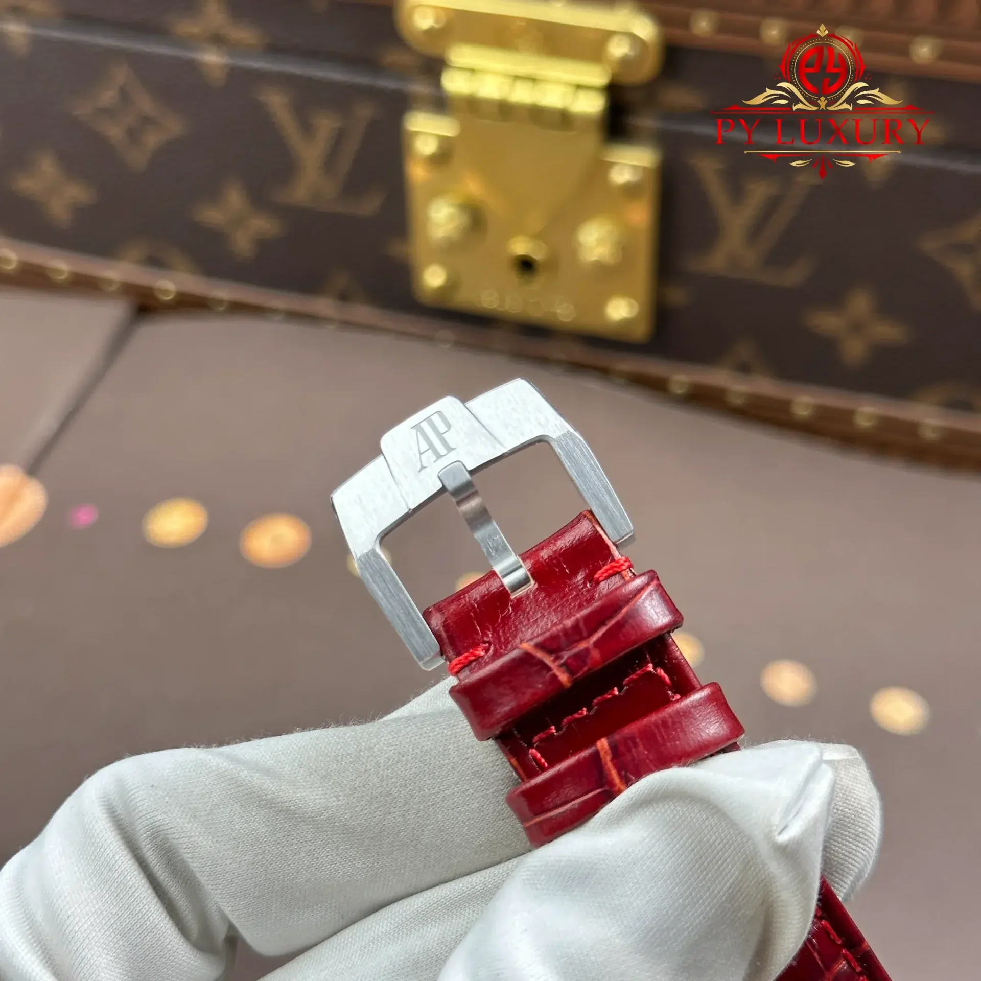 Audemars Piguet Code 11.59 Chronograph 26393BC Smoked Burgundy Dial Leather Strap 1:1 Best Replica APSF 41mm - 图片 11