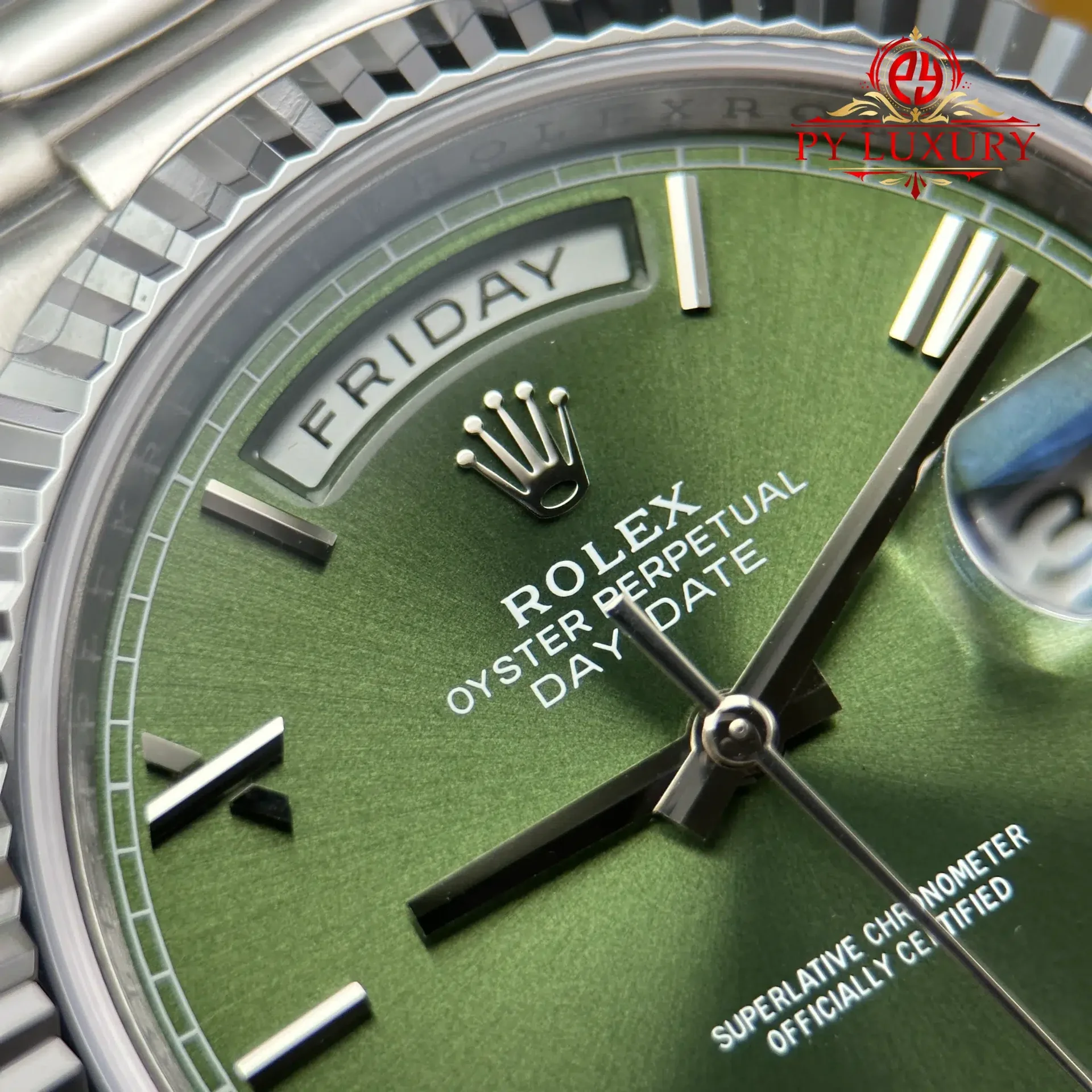Rolex Day-Date 228239-0033 Olive Green Dial 1:1 Super Clone 210g RC Factory 40mm - 图片 6