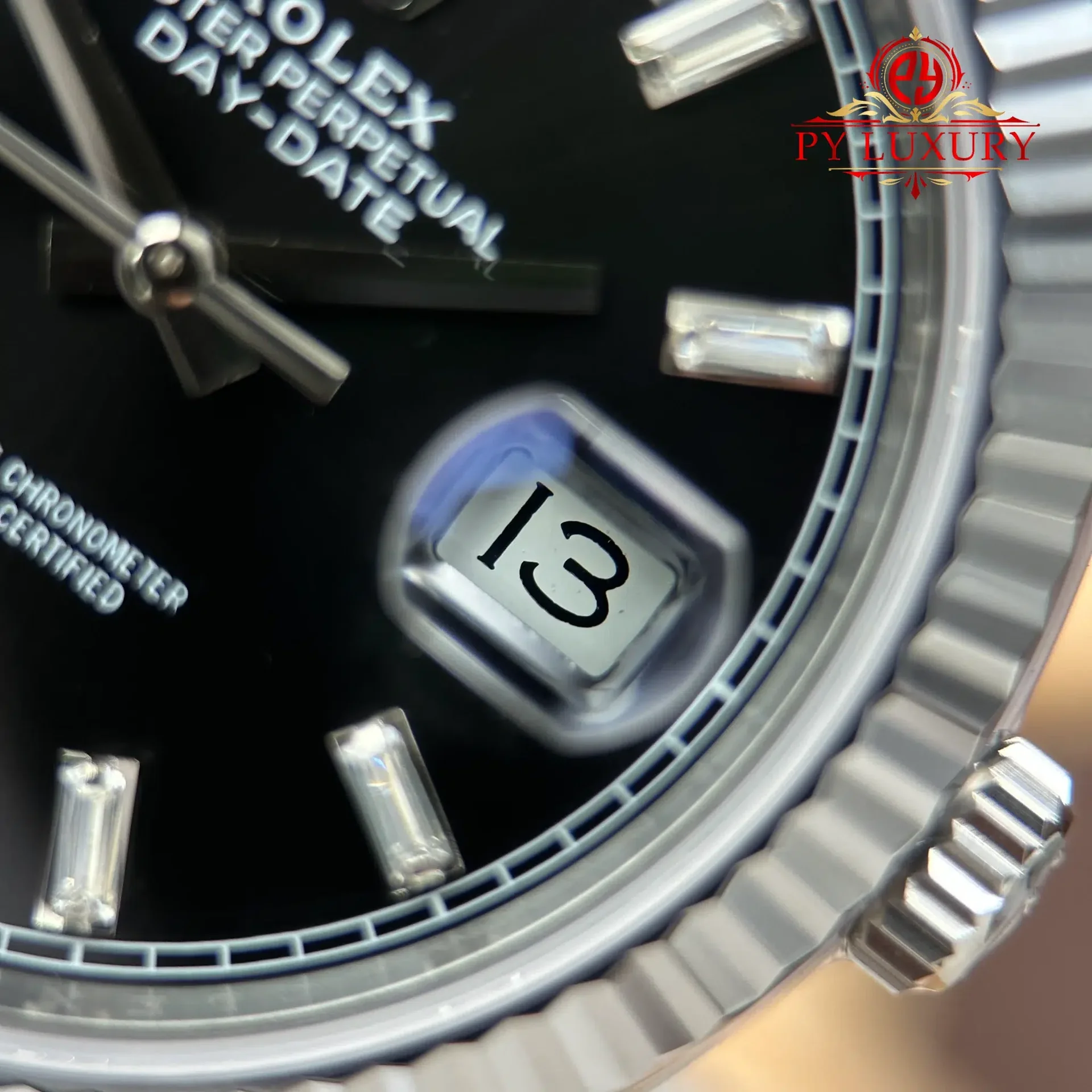 Rolex Day-Date 228239-0005 Black Diamond-set Dial 1:1 Super Clone 210g RC Factory 40mm - 图片 7