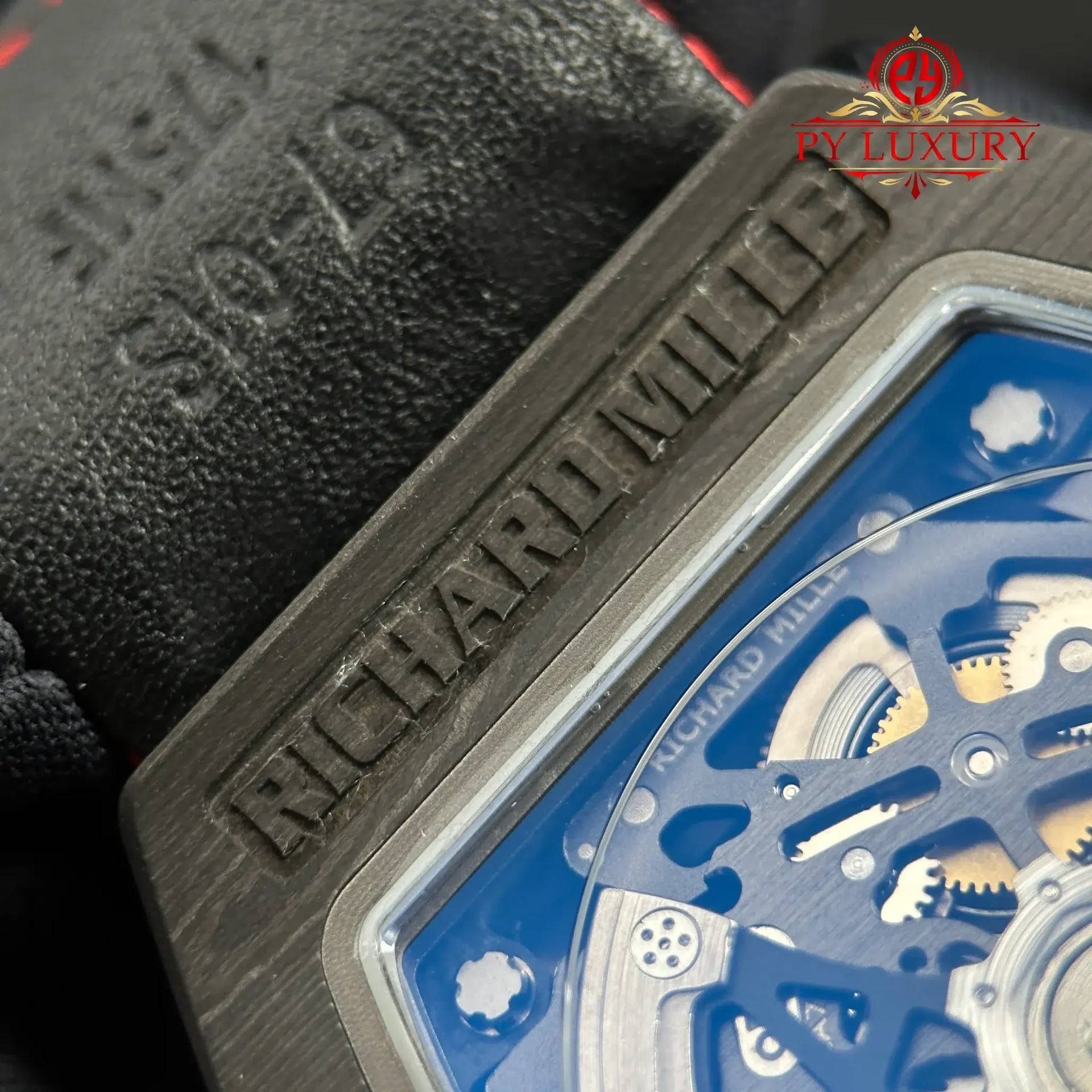 Richard Mille RM67-02 Extra Flat Italy Carbon TPT Red Green 1:1 Super Clone 38.7 x 47.52mm - 图片 13