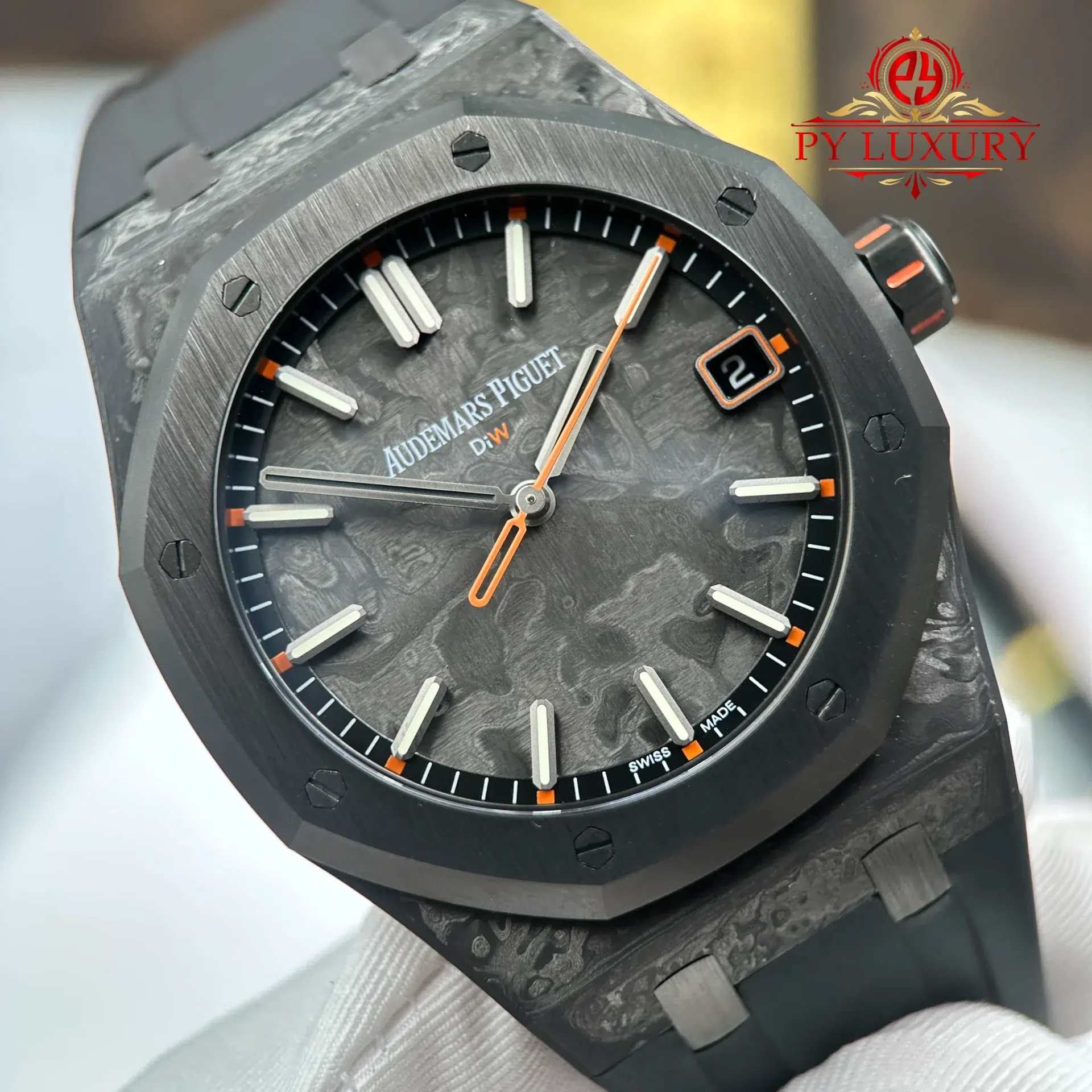 DiW Audemars Piguet Royal Oak 15500 Voidline Ember Black Carbon 1:1 Best Replica 41mm - 图片 6