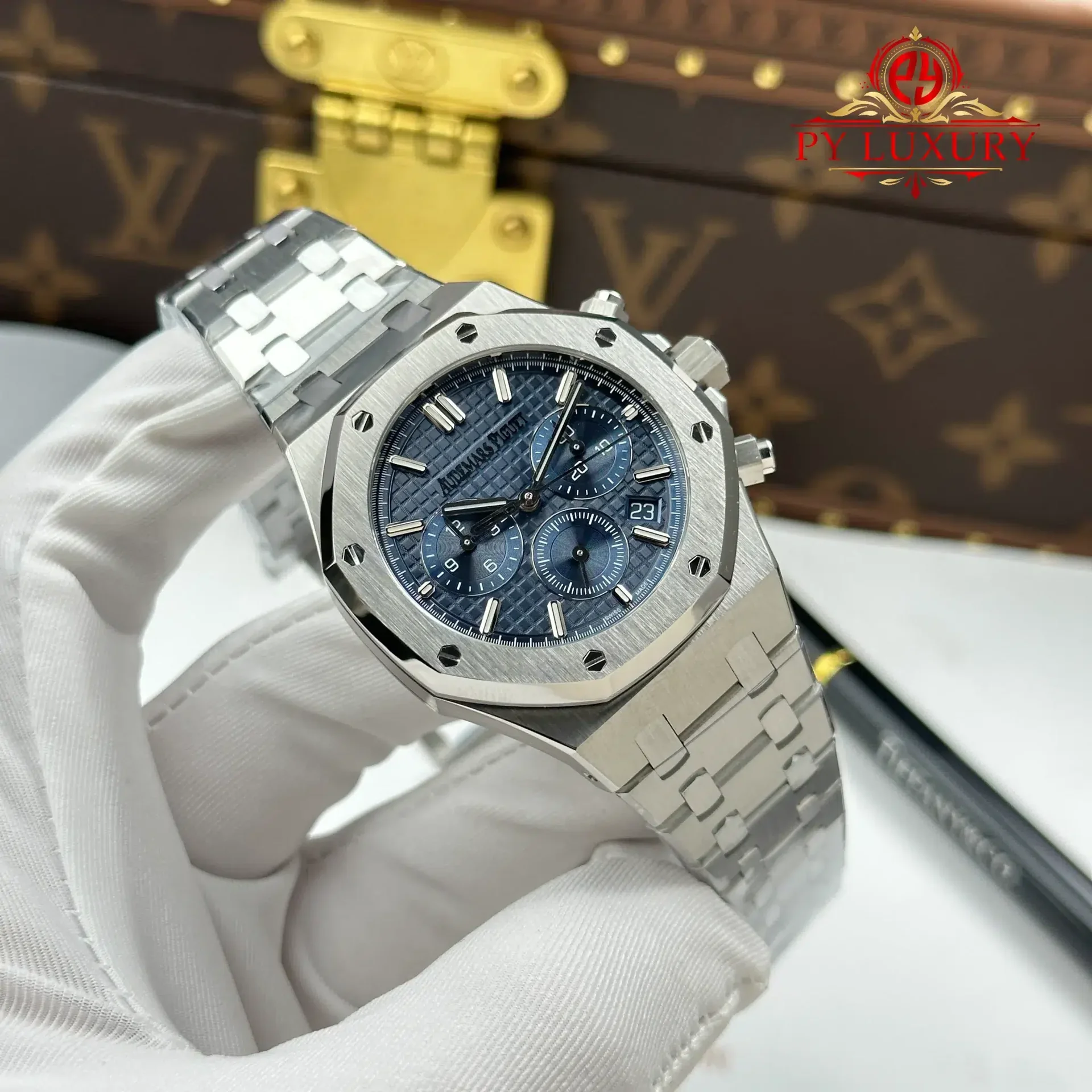 Audemars Piguet Royal Oak Chronograph 26715ST Blue Dial 1:1 Best Clone APSF 38mm - 图片 2