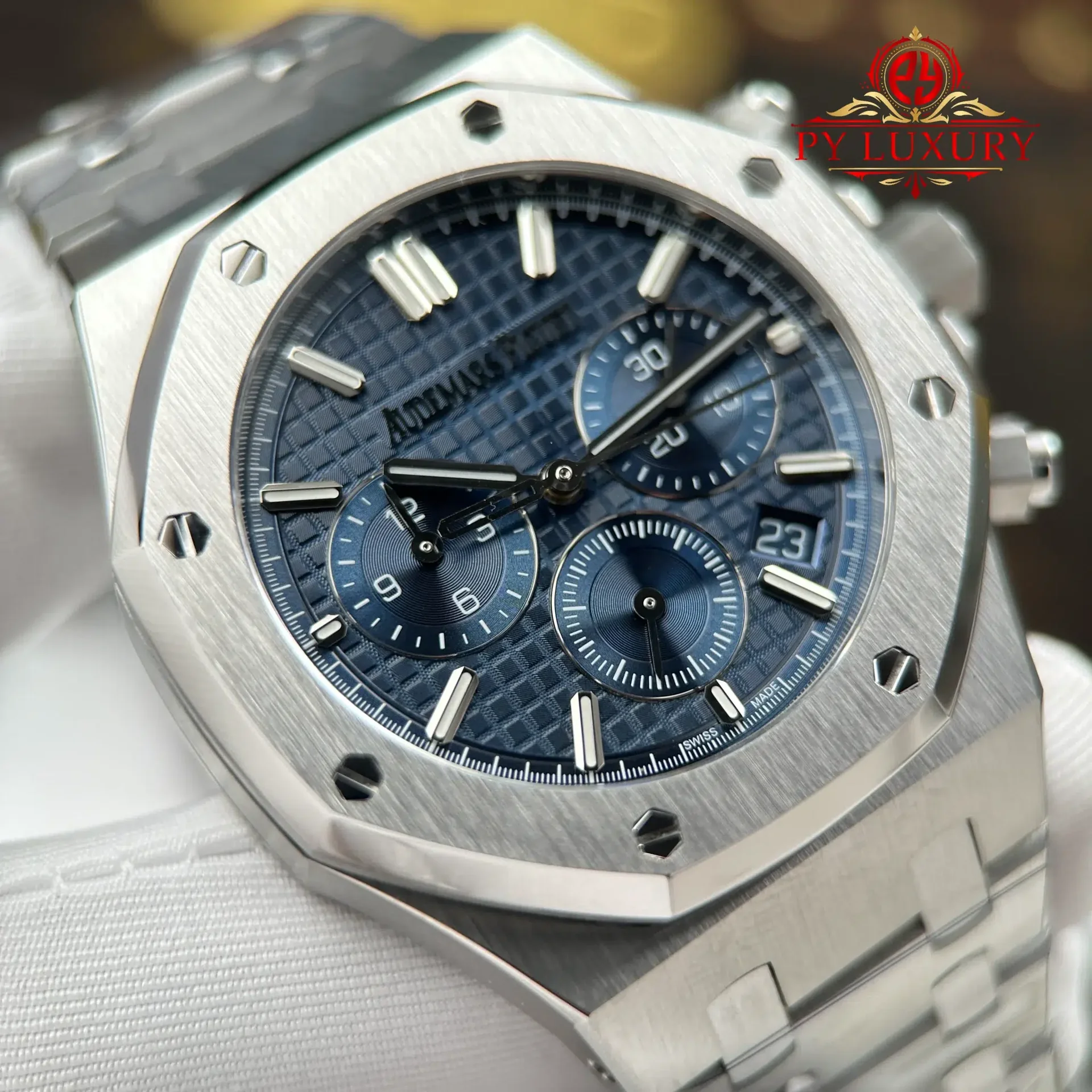 Audemars Piguet Royal Oak Chronograph 26715ST Blue Dial 1:1 Best Clone APSF 38mm - 图片 4