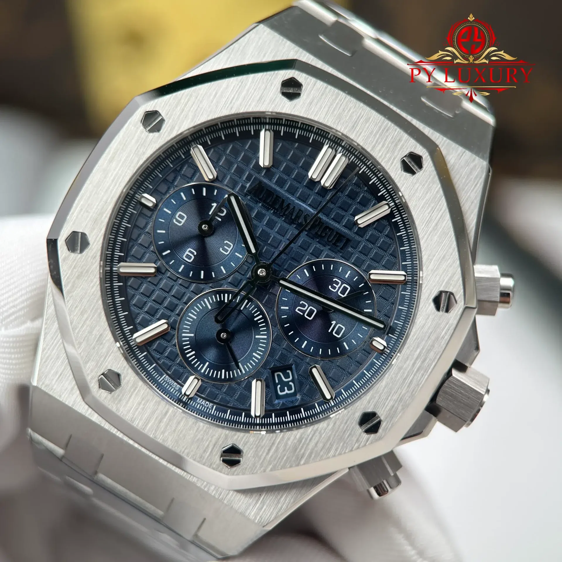 Audemars Piguet Royal Oak Chronograph 26715ST Blue Dial 1:1 Best Clone APSF 38mm - 图片 5