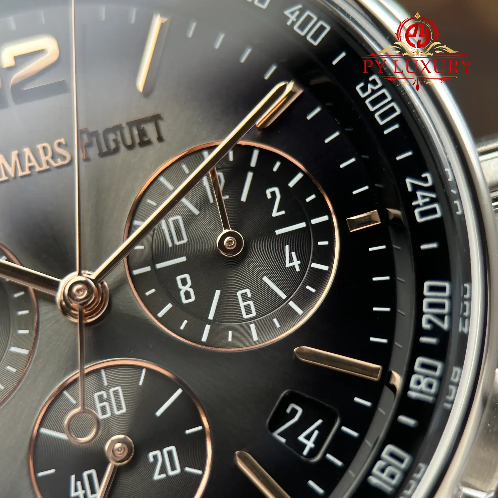 Audemars Piguet Code 11.59 Chronograph 26393CR Smoked Lacquered Grey Dial Leather Strap 1:1 Best Replica APSF 41mm - 图片 7