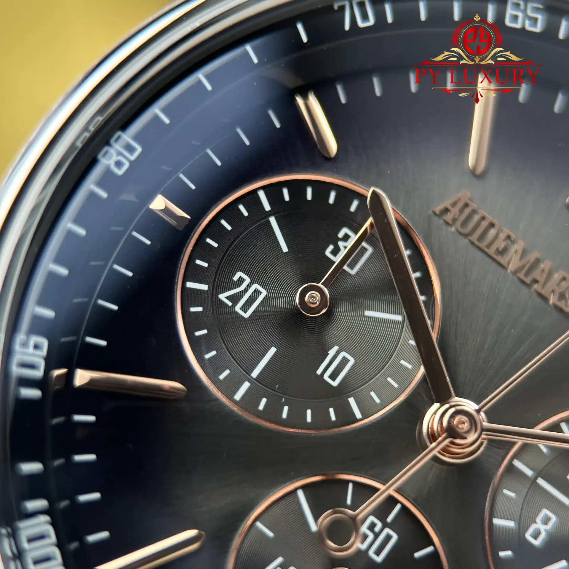 Audemars Piguet Code 11.59 Chronograph 26393CR Smoked Lacquered Grey Dial Leather Strap 1:1 Best Replica APSF 41mm - 图片 9