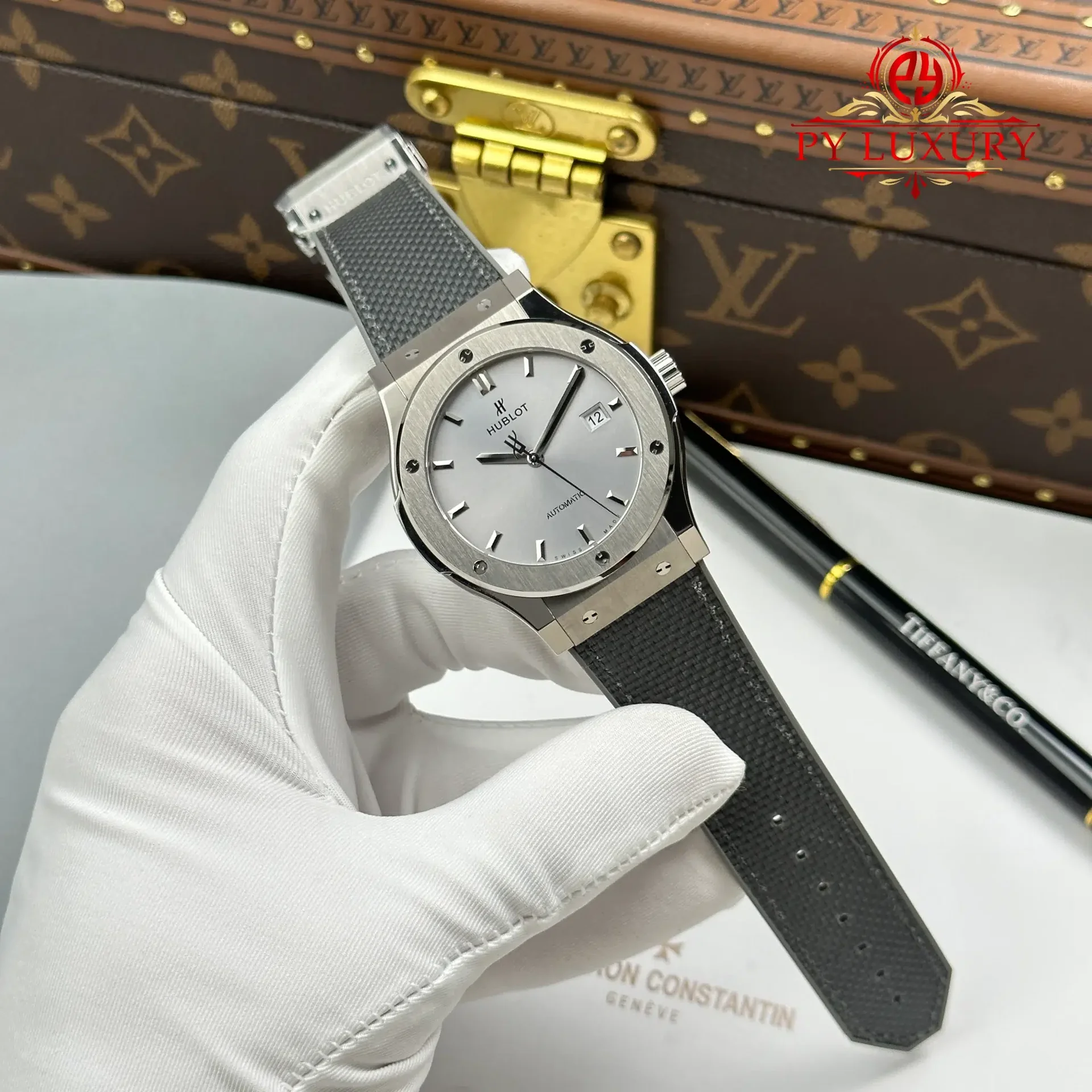 Hublot Classic Fusion Titanium Essential Grey Dial Rubber Strap 1:1 Best Replica JJZ 42mm - 图片 2