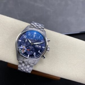 IWC Pilot Chronograph IW388102 Blue Dial Metal Bracelet Super Clone APSF 41mm
