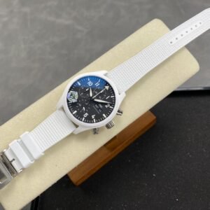IWC Pilot Chronograph IW389105 TOP GUN Edition “Lake Tahoe” White Ceramic 1:1 Best Replica APSF 44.5mm