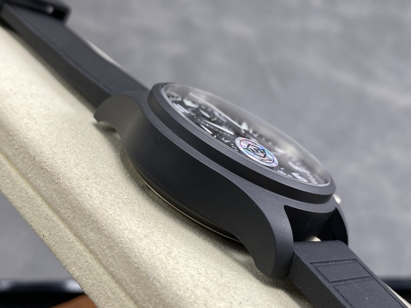IWC Pilot Chronograph IW389401 TOP GUN Black Ceramic Rubber Strap 1:1 Best Replica APSF 42mm - 图片 5