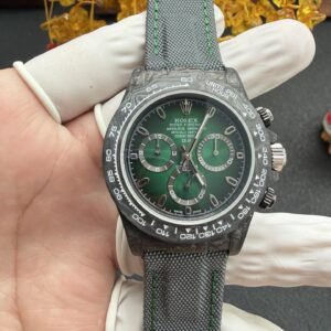DiW Color Changing Rolex Daytona Gradient Green Silver Nylon Strap Super Clone 40mm