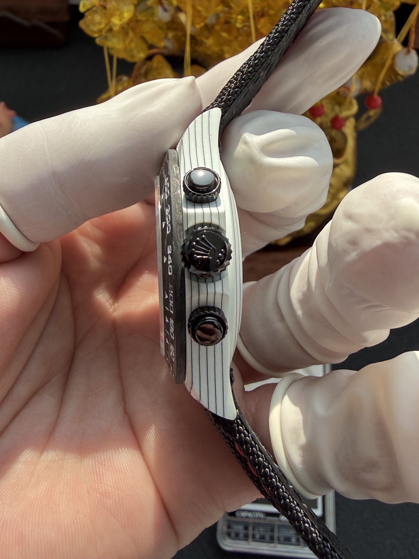 Rolex Daytona DiW Ocellaris Unique Piece White Quartz TPT Nylon Strap 1:1 Best Replica 40mm - 图片 8