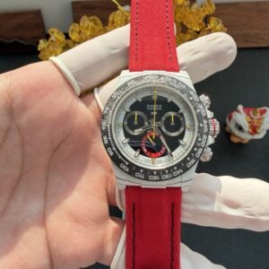 DiW Rolex Daytona CarboQuartz Quantum Racer Red Nylon Strap 1:1 Best Clone 40mm
