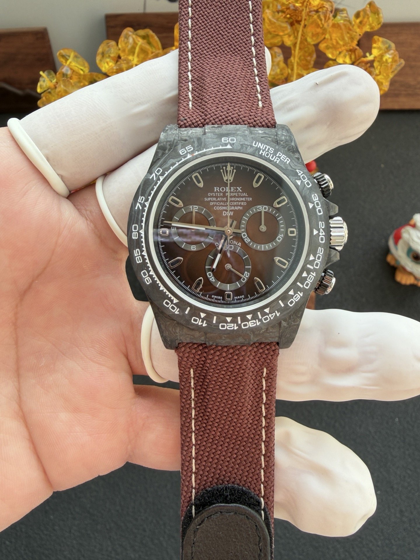 DiW Color Changing Rolex Daytona GRADIENT BROWN SILVER Best Replica 40mm