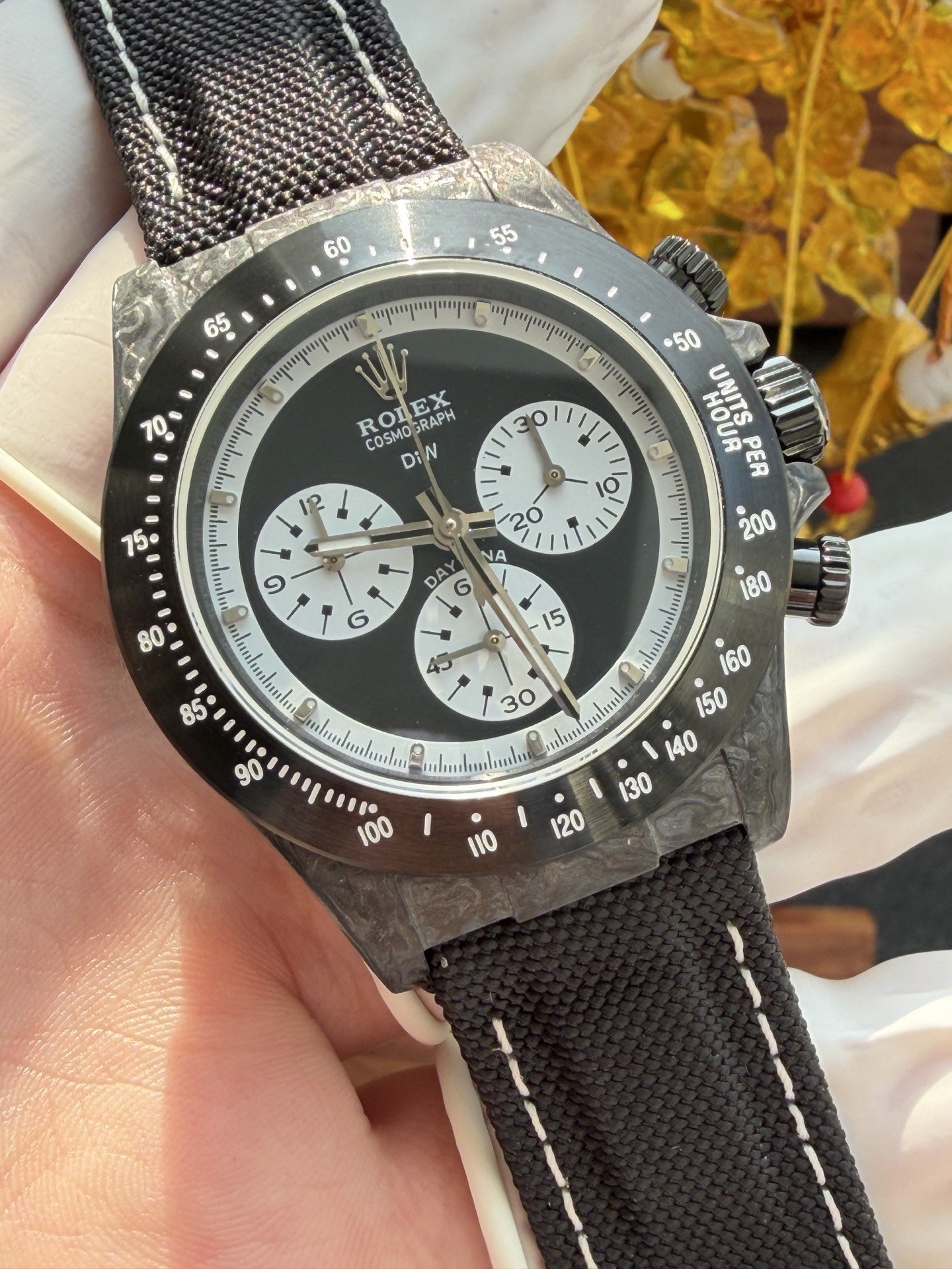 Rolex DiW Daytona PAUL NEWMAN BLACK DLC Best Replica 40mm - 图片 5