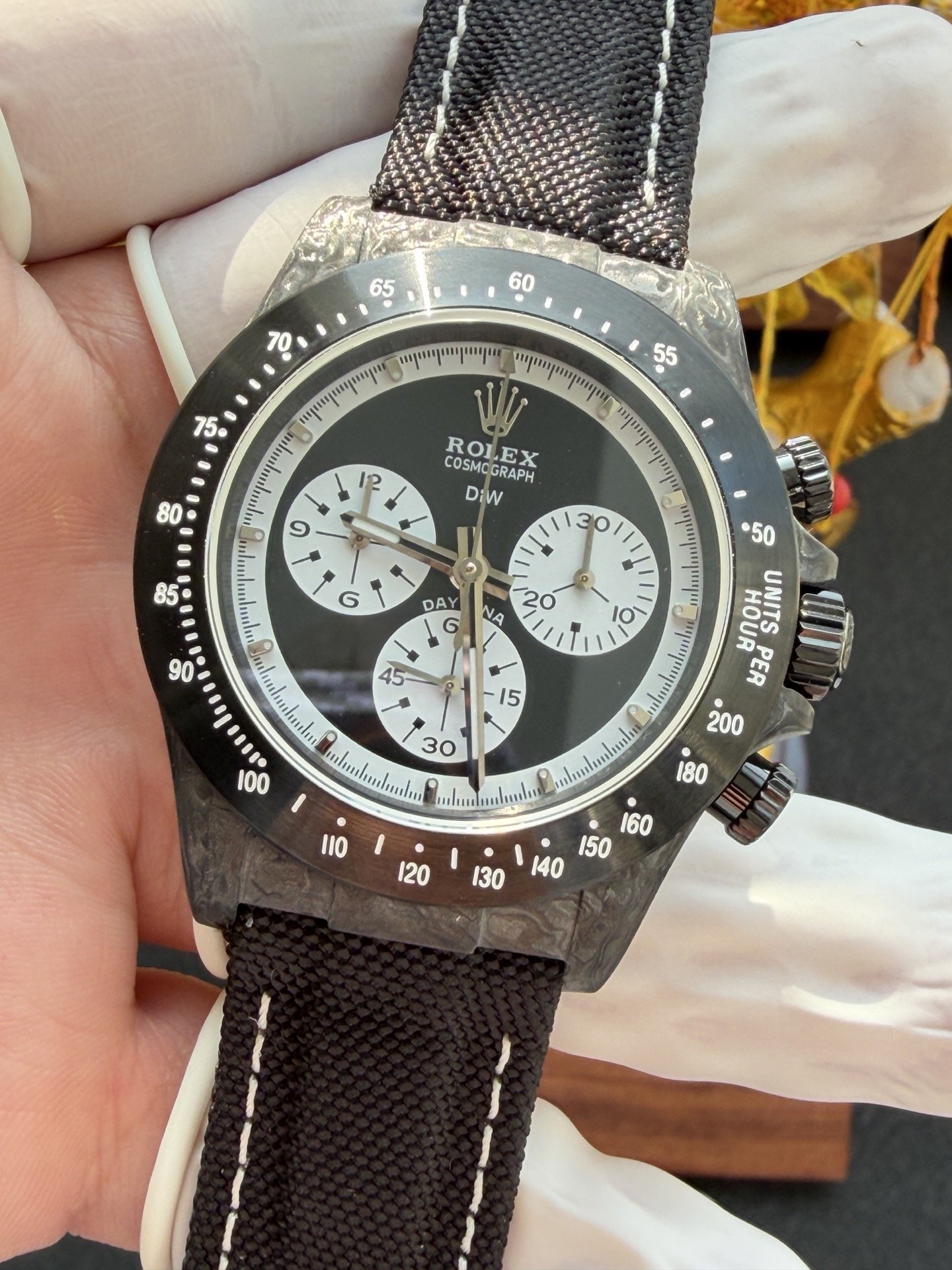 Rolex DiW Daytona PAUL NEWMAN BLACK DLC Best Replica 40mm - 图片 6