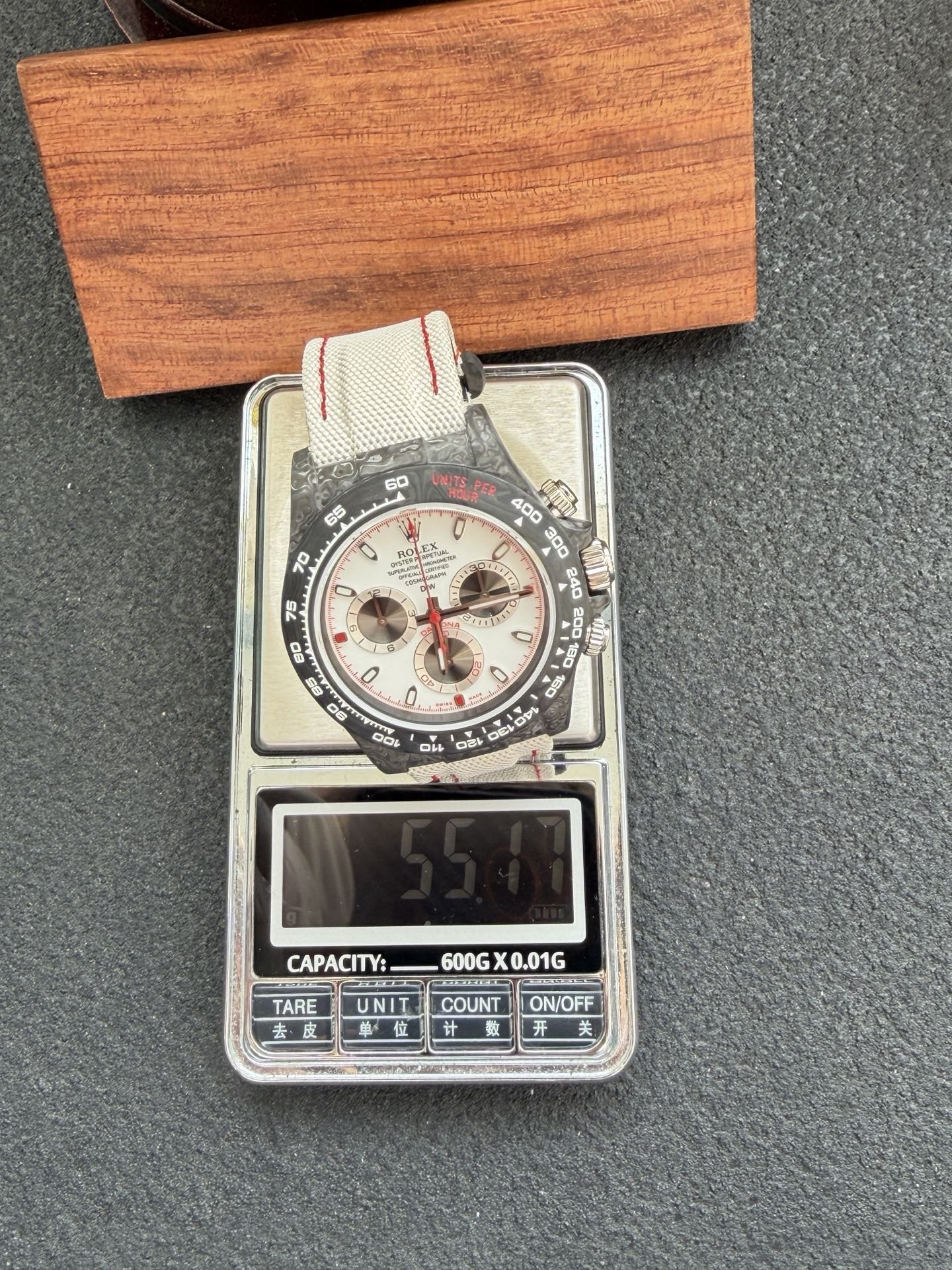 Rolex DiW Daytona SPEEDSTER WHITE Black Carbon Fiber White Dial Best Replica 40mm - 图片 12