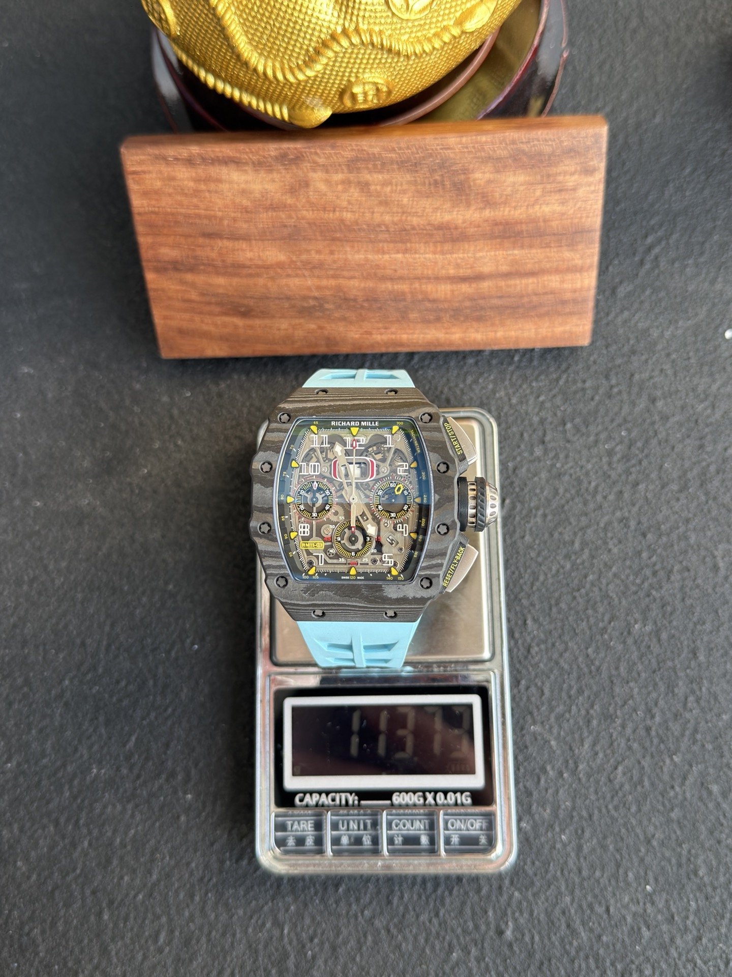 Richard Mille RM11-03 Black Carbon TPT Automatic Chronograph 1:1 Super Clone 49.94 x 44.5mm - 图片 9