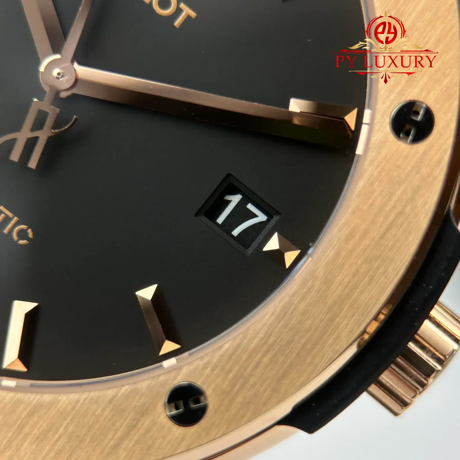 Hublot Classic Fusion King Gold Black Dial 45mm 1:1 Best Replica JJZ Factory - 图片 7
