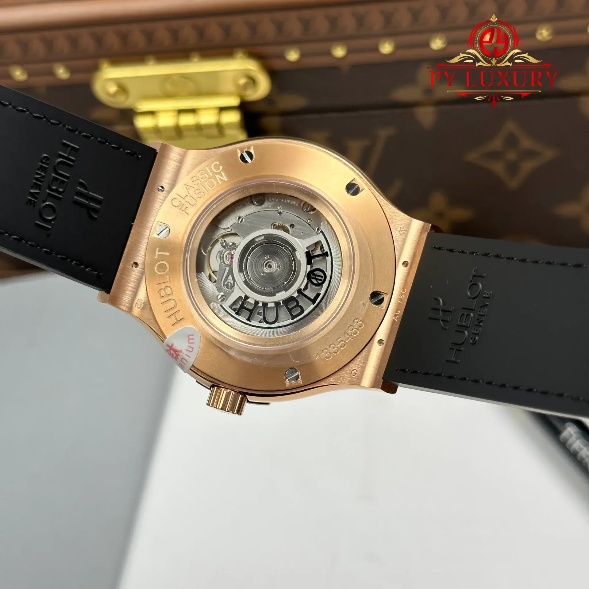 Hublot Classic Fusion King Gold Black Dial 45mm 1:1 Best Replica JJZ Factory - 图片 10