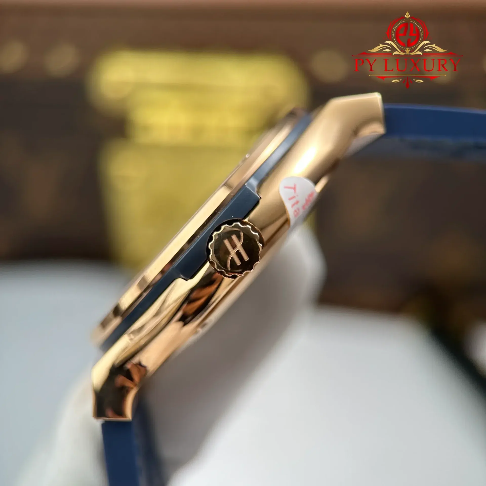 Hublot Classic Fusion King Gold Navy Blue Dial 45mm 1:1 Best Replica JJZ Factory - 图片 5