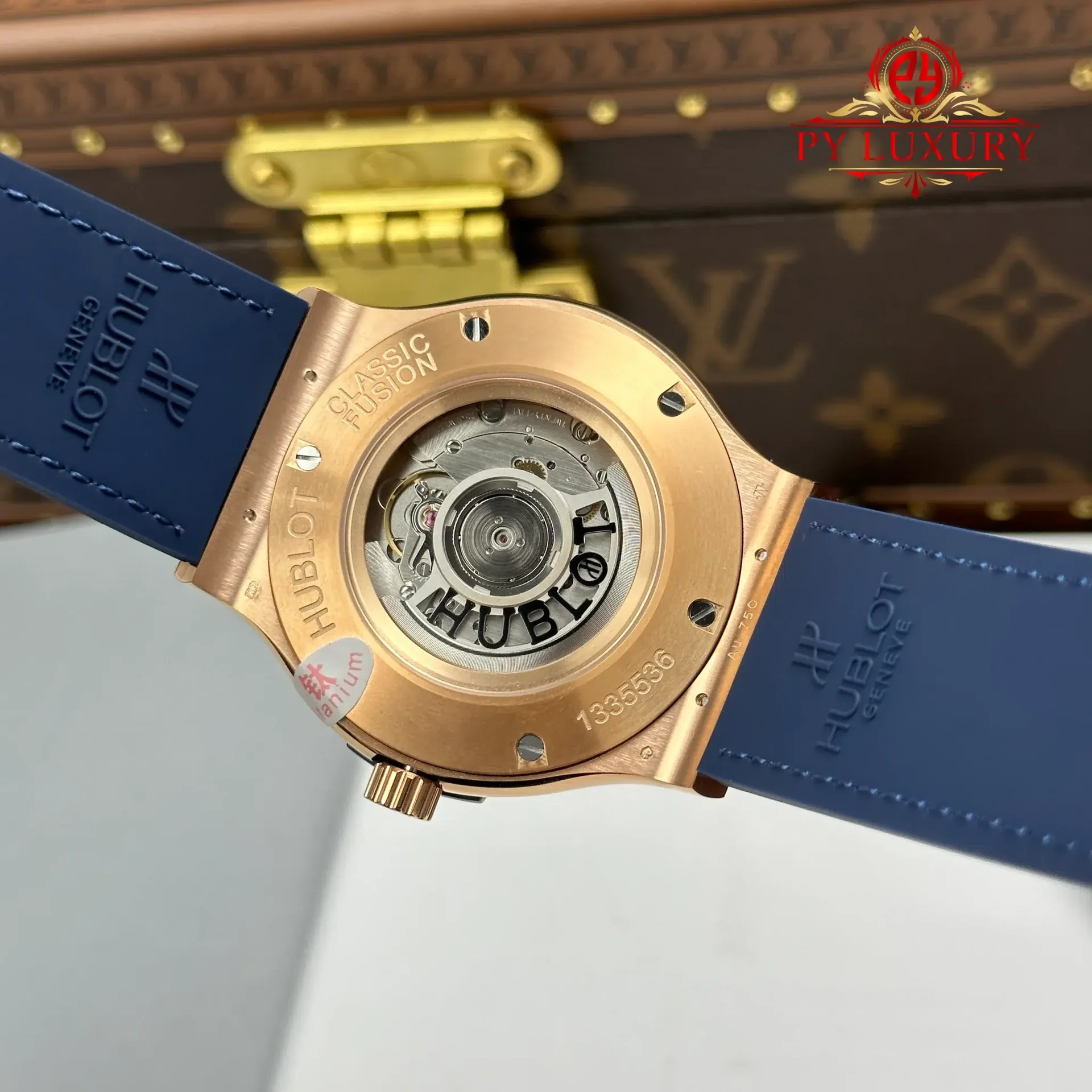 Hublot Classic Fusion King Gold Navy Blue Dial 45mm 1:1 Best Replica JJZ Factory - 图片 6
