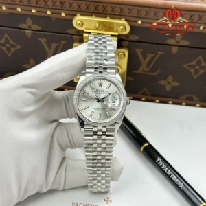 Rolex Datejust 126284RBR-0005 Silver Dial Diamond Bezel Jubilee Bracelet 1:1 Best Replica VSF 36mm