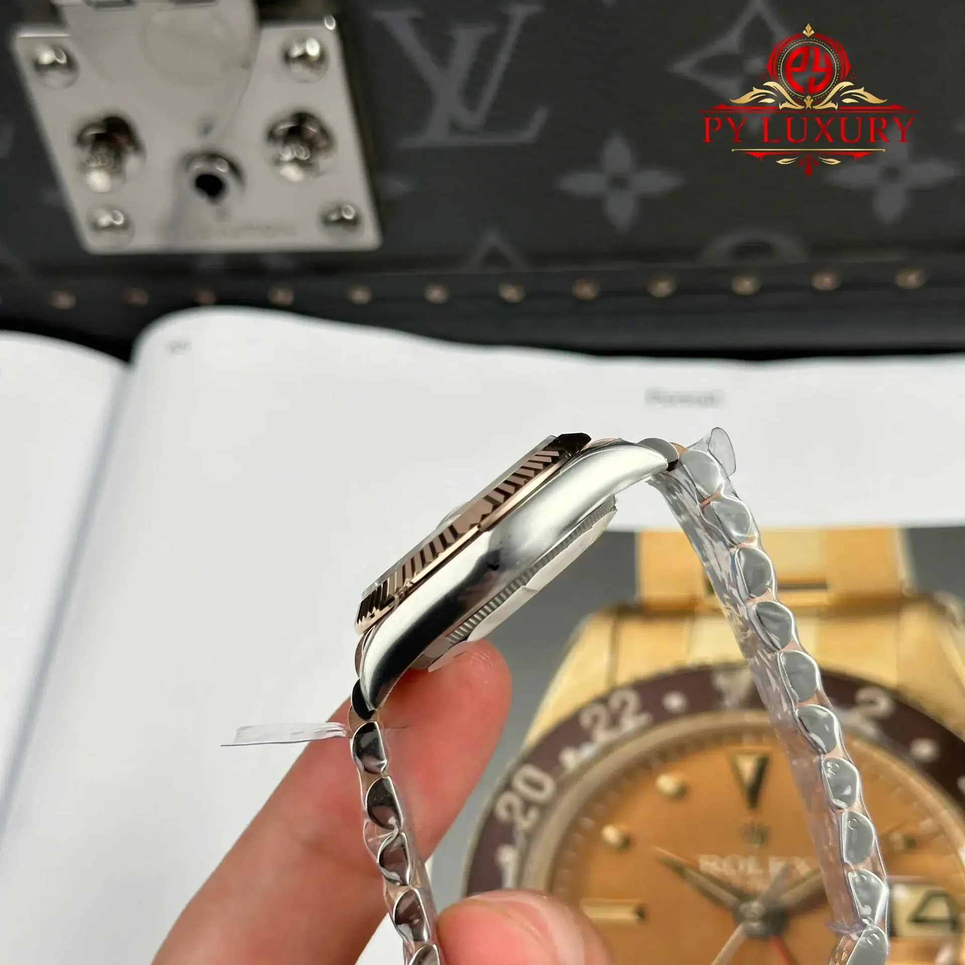 Rolex Datejust 278271 Two Tone Rose Gold Chocolate Diamond-set Dial Jubilee 1:1 Best Replica THB 31mm - 图片 5