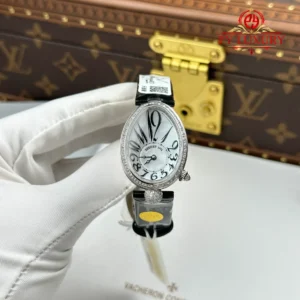Breguet Reine de Naples 8918BB Mother of Pearl Dial Diamond Bezel Leather Strap 1:1 Best Replica 36mm
