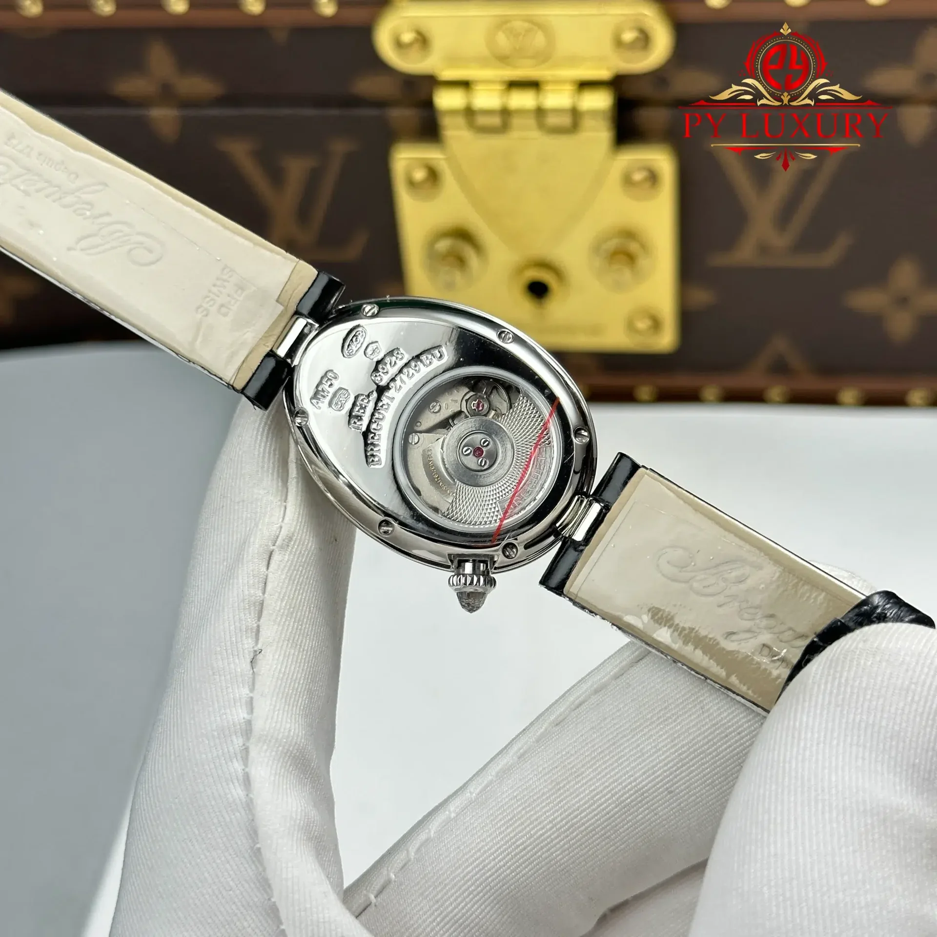 Breguet Reine de Naples 8918BB Mother of Pearl Dial Diamond Bezel Leather Strap 1:1 Best Replica 36mm - 图片 11