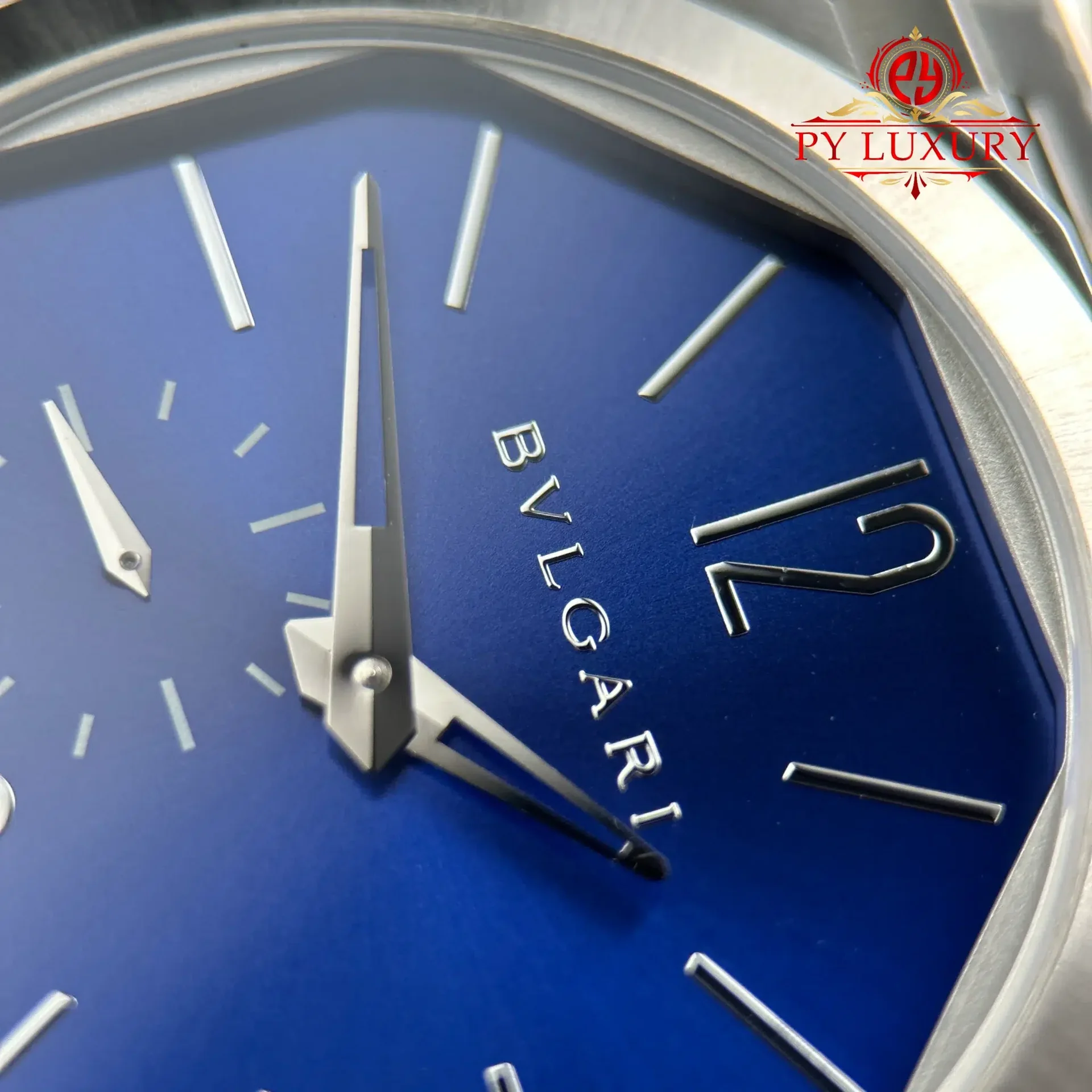 Bvlgari Octo Finissimo Extra Thin 103431 Steel Blue Dial Best Replica BVF 40mm - 图片 6