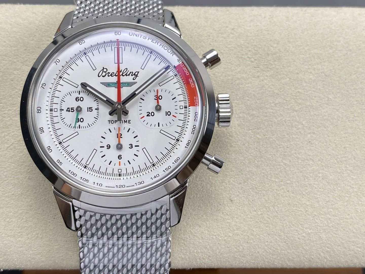 Breitling Top Time B01 Ford Thunderbird AB01766A1A1A1 White Dial Best Replica BLS 41mm - 图片 5