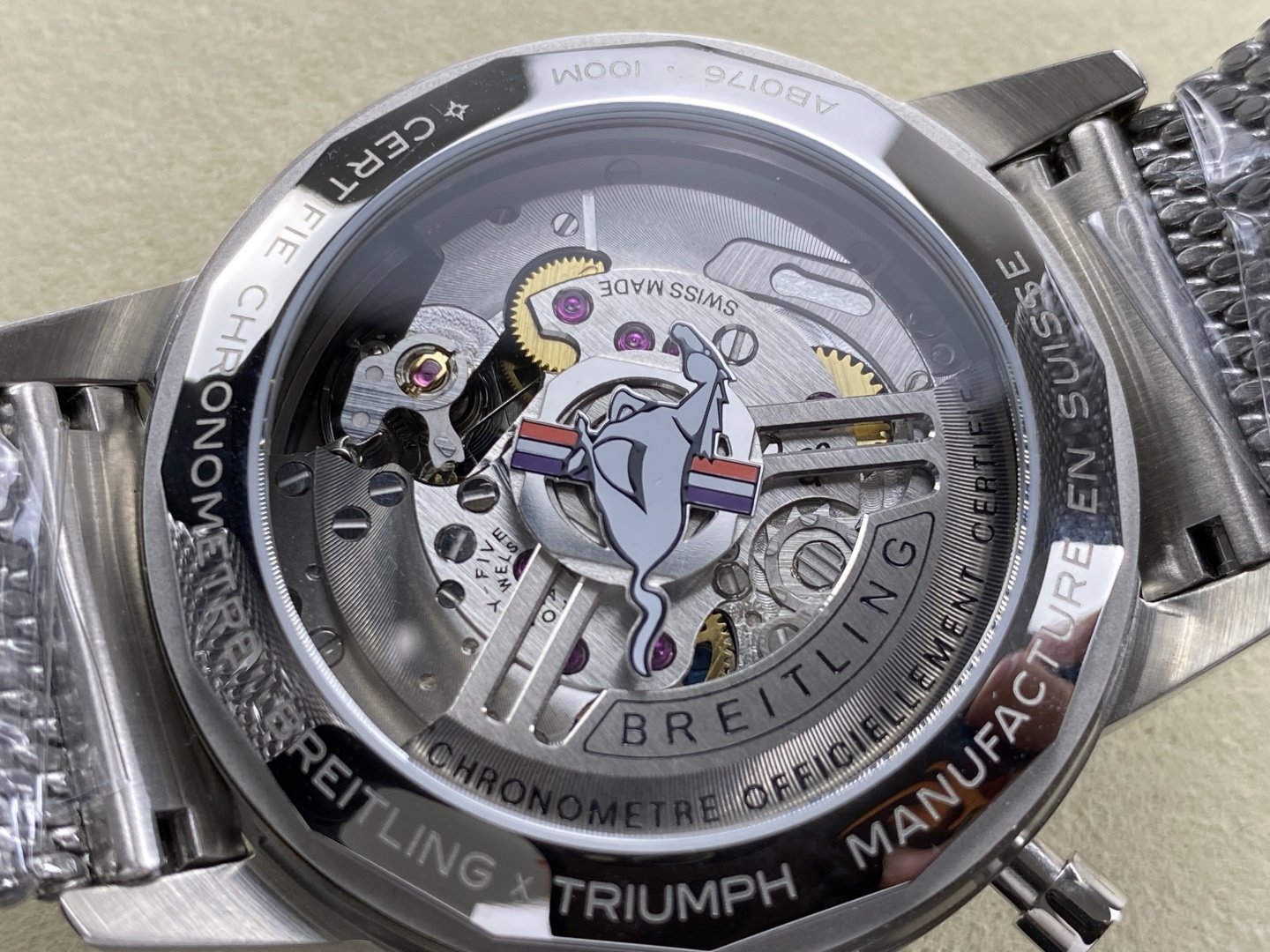 Breitling Top Time B01 Ford Mustang AB01762A1L1A1 Green Dial Metal Bracelet Best Replica BLS 41mm - 图片 8