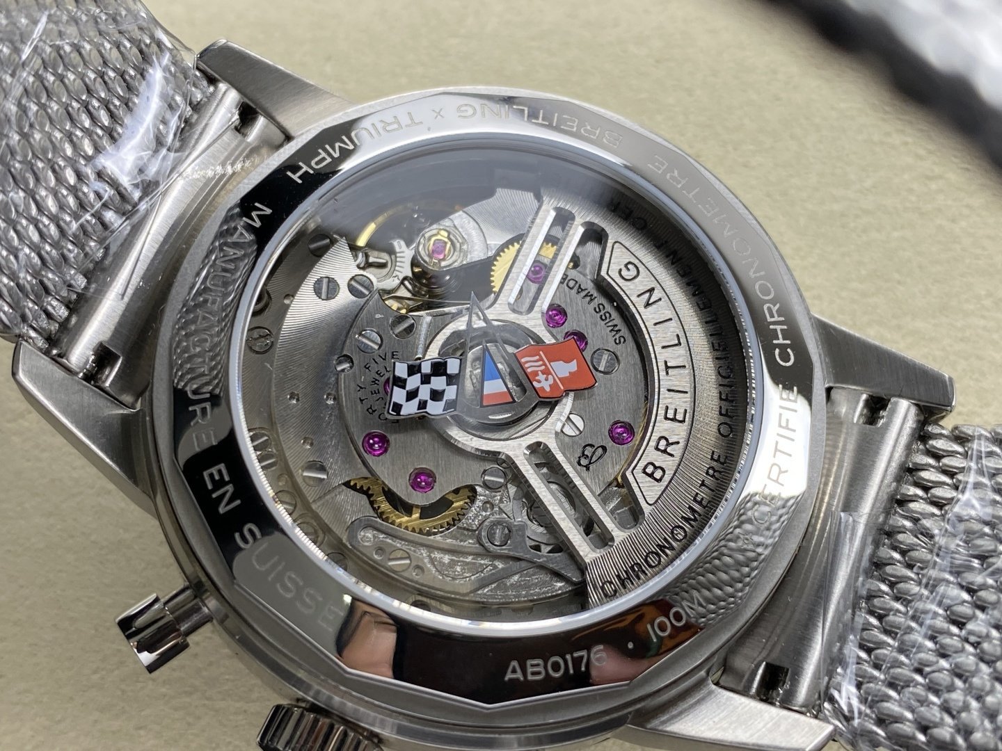Breitling Top Time B01 Chevrolet Corvette AB01761A1K1A1 Red Dial Metal Bracelet Best Replica BLS 41mm - 图片 8