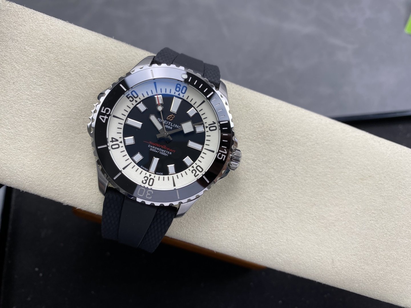 Breitling Superocean A17378211B1S1 Black Dial Rubber Strap 1:1 Best Replica 46mm - 图片 2