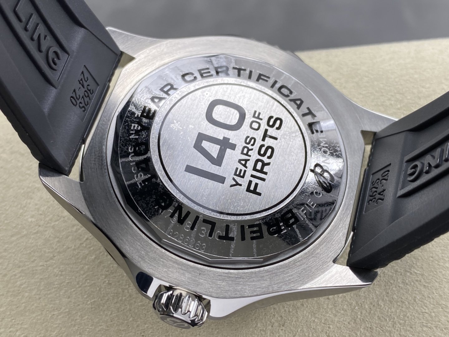 Breitling Superocean A17378211B1S1 Black Dial Rubber Strap 1:1 Best Replica 46mm - 图片 8