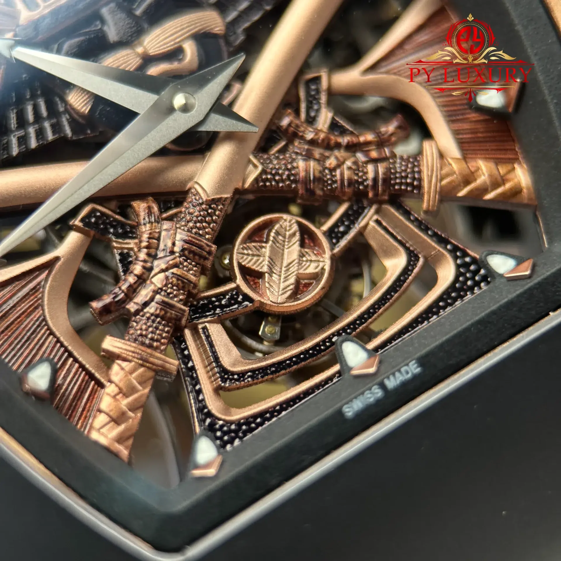 Richard Mille RM47 Samurai Tourbillon Rose Gold Black Ceramic Best Replica 42.7mm - 图片 8