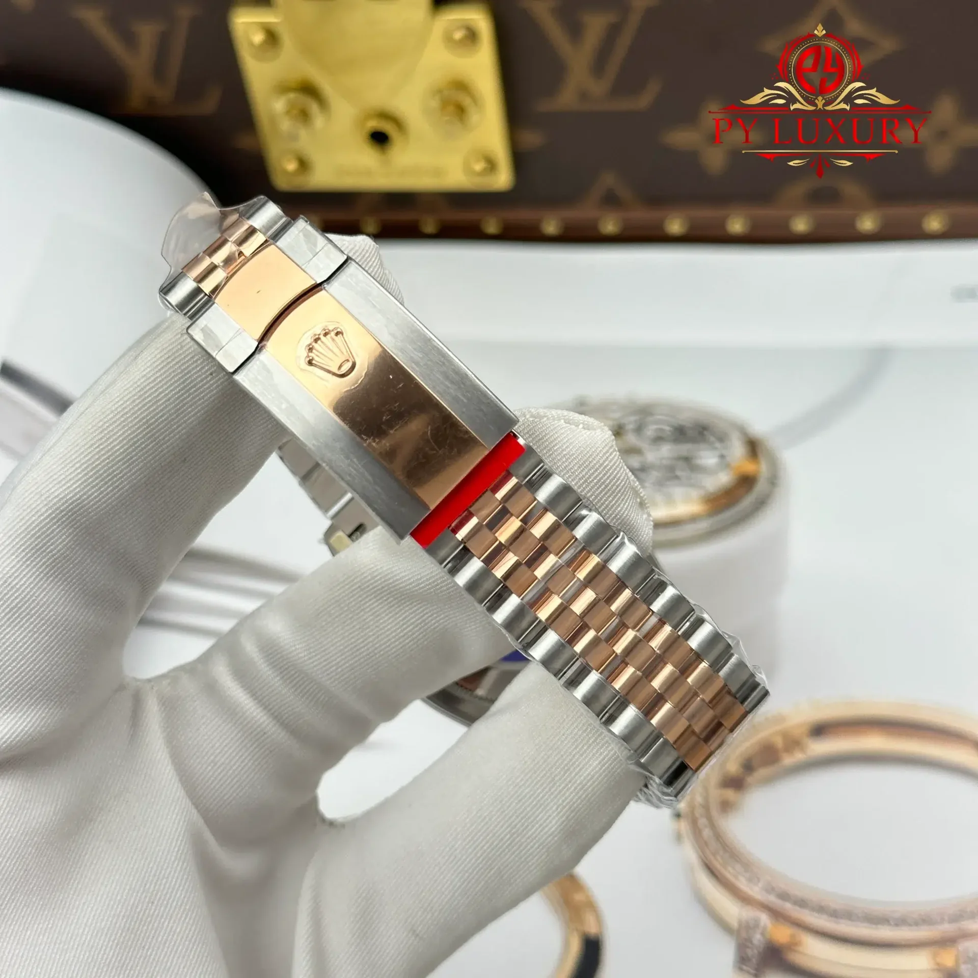 Rolex Datejust 126231 Steel & Rose Gold Chocolate Diamond Dial Jubilee Bracelet Best Replica 36mm - 图片 12