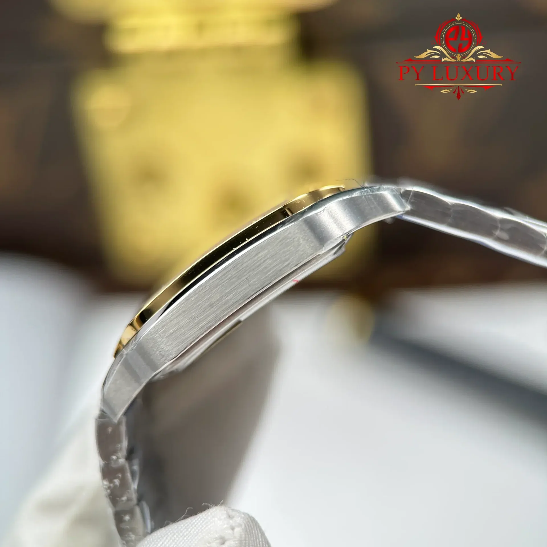 Cartier Santos W2SA0033 Two Tone Yellow Gold Mini Model Silver Dial Quartz Best Replica 27mm - 图片 7