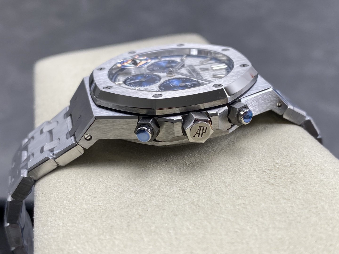 Audemars Piguet Royal Oak Chronograph 26315ST White Blue Dial 1:1 Best Replica APSF 38mm - 图片 7