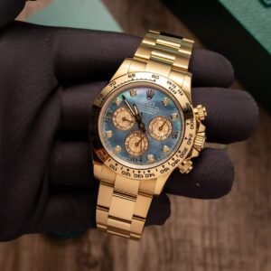 Rolex Daytona Yellow Gold Custom Purple MOP Dial Best Replica 40mm
