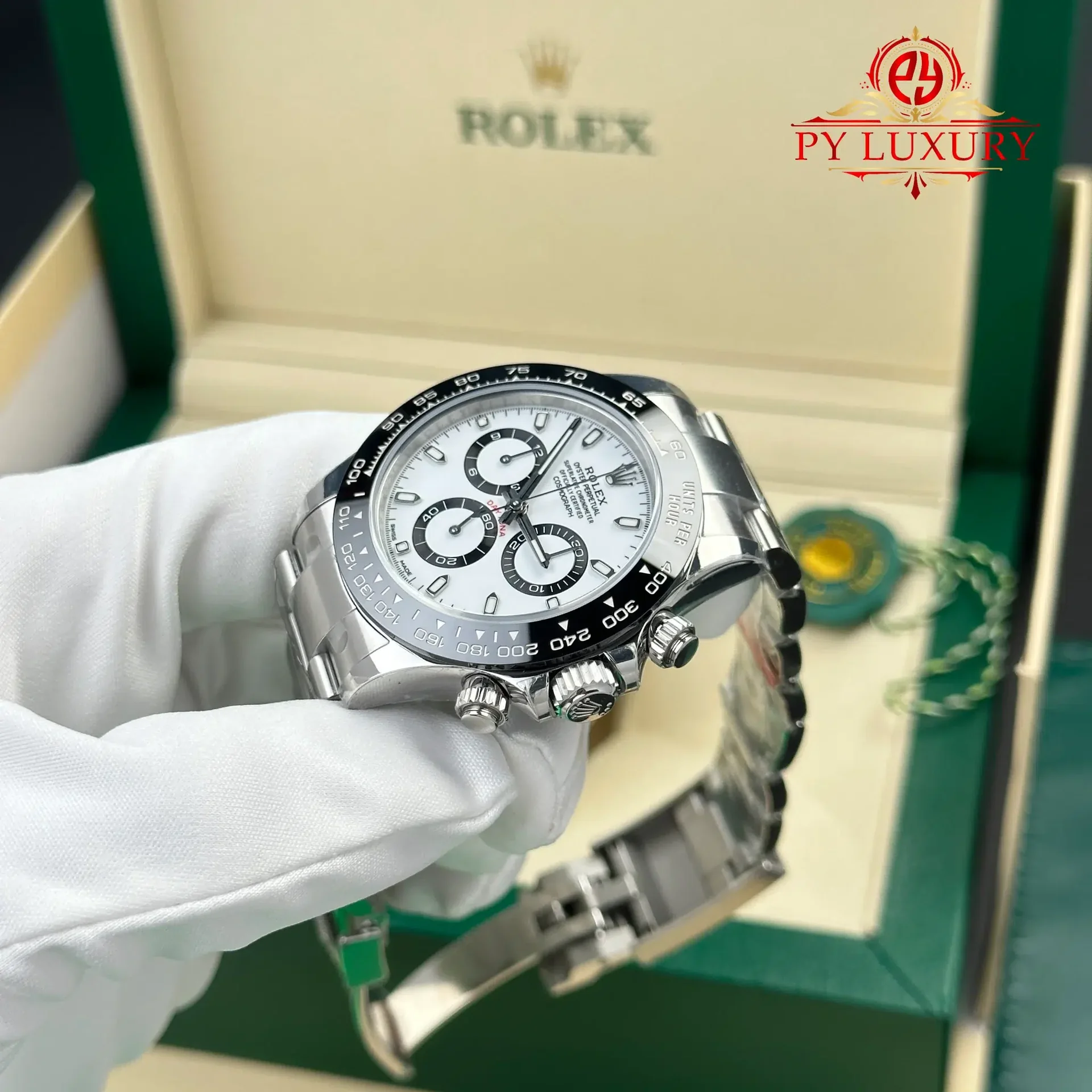 Rolex Daytona 116500LN Panda White Dial 1:1 Super Clone 40mm - 图片 2