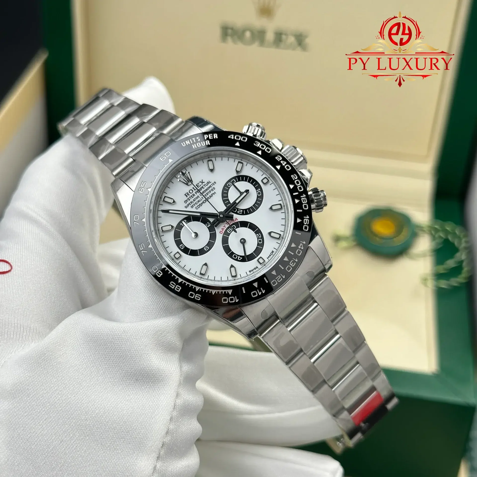 Rolex Daytona 116500LN Panda White Dial 1:1 Super Clone 40mm - 图片 3