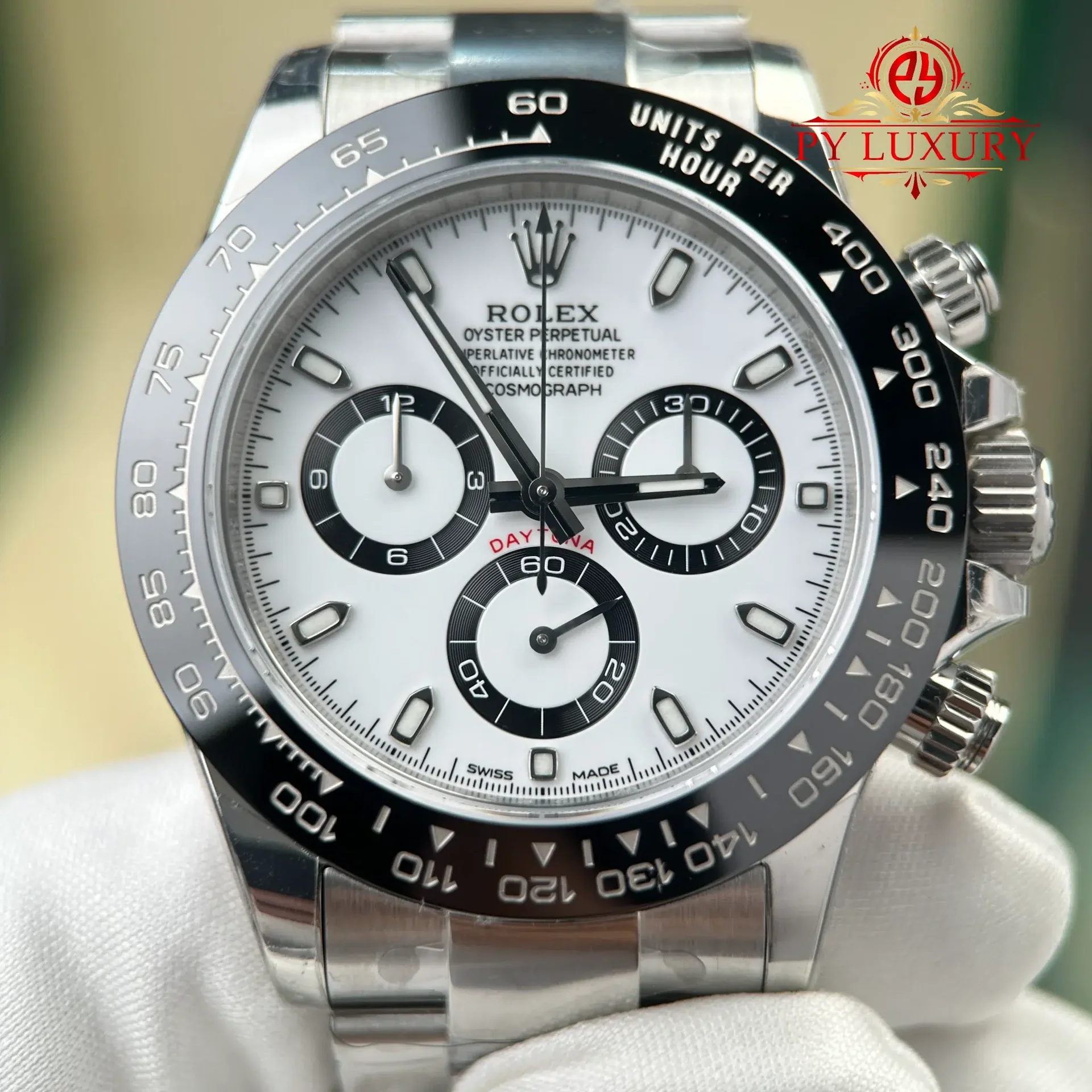 Rolex Daytona 116500LN Panda White Dial 1:1 Super Clone 40mm - 图片 4