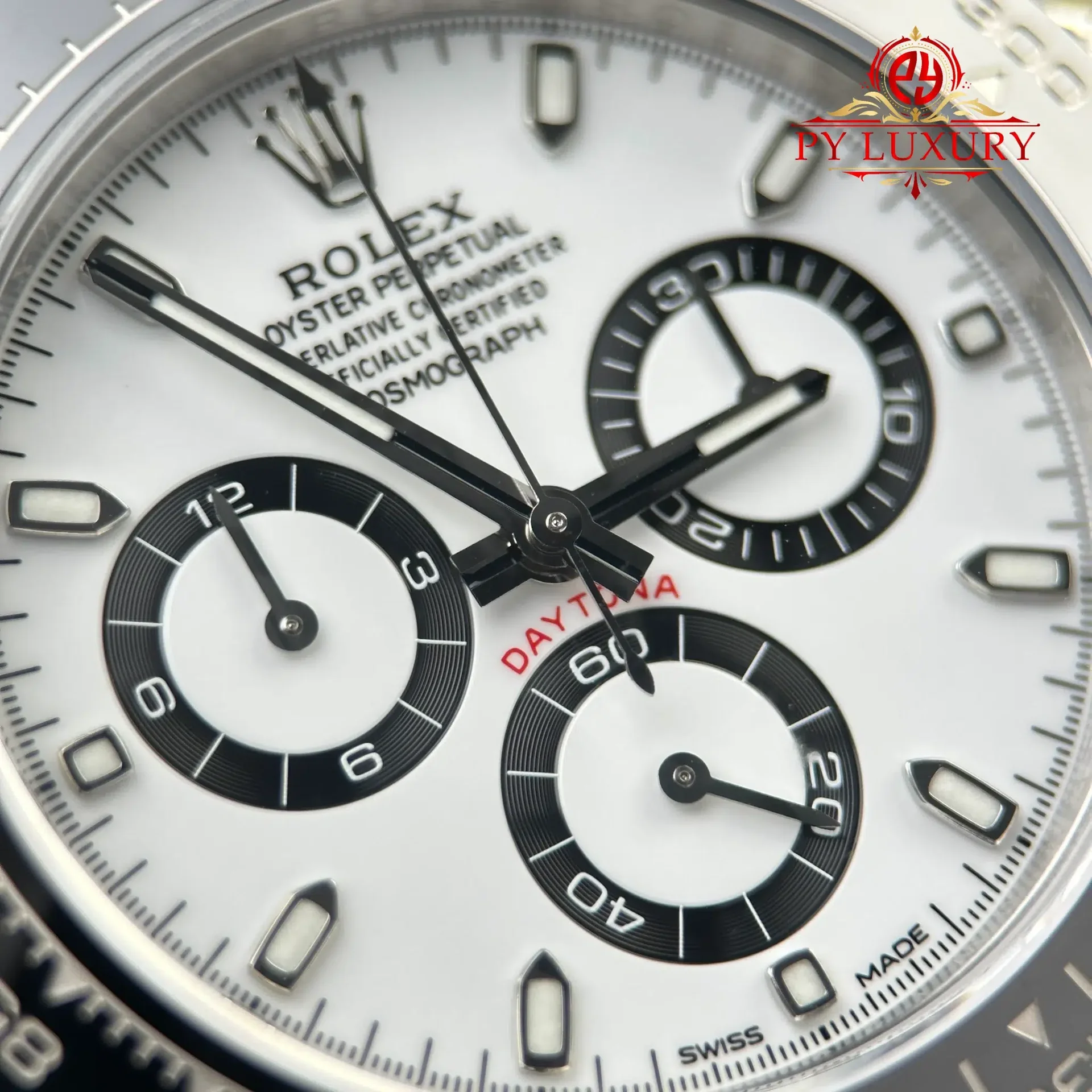 Rolex Daytona 116500LN Panda White Dial 1:1 Super Clone 40mm - 图片 6