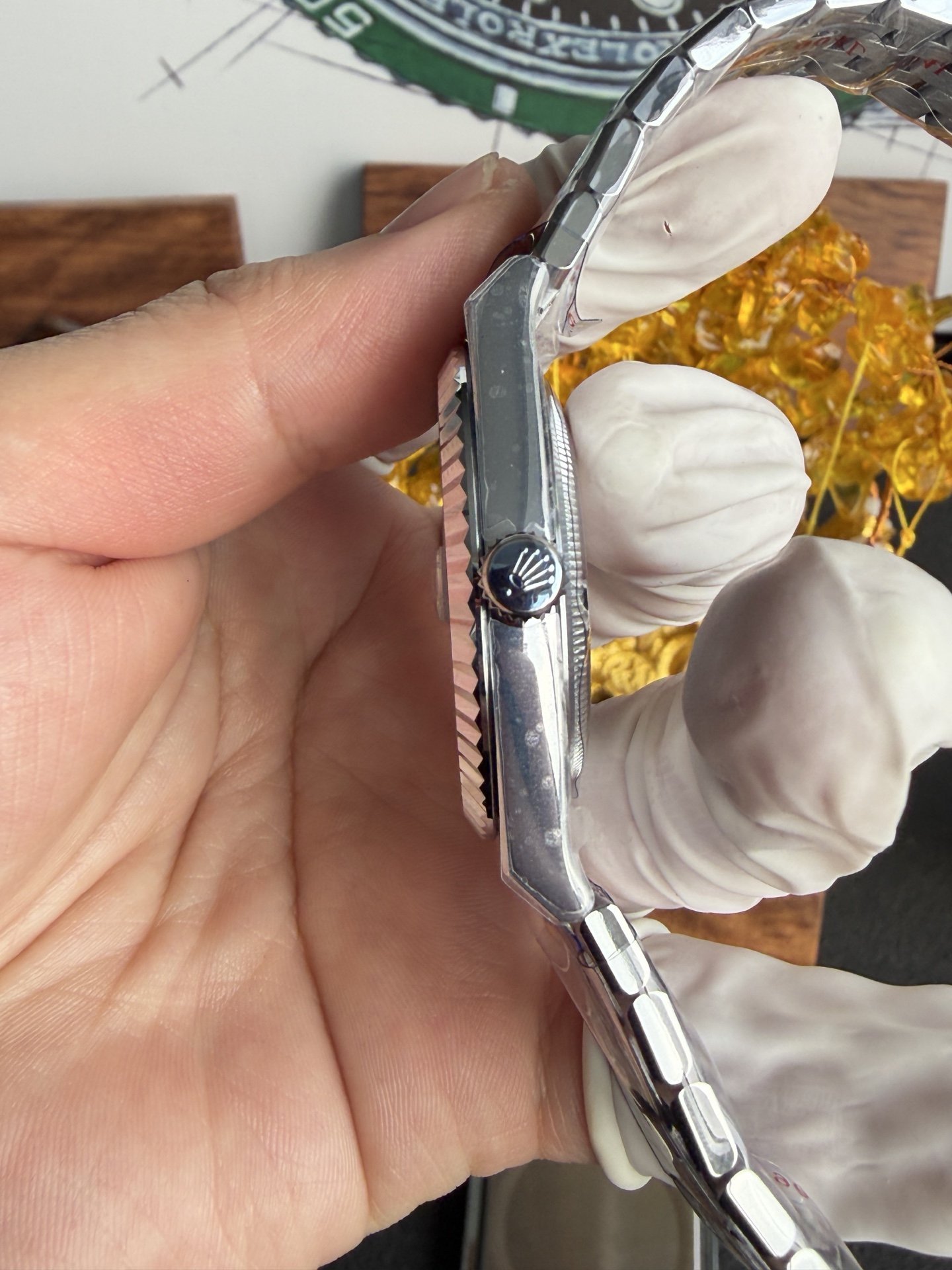 Rolex Land-Dweller 127336-0001 Ice-blue Honeycomb-motif Dial Best Replica BPF 40mm - 图片 7